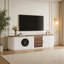 Meuble télé minimaliste VIBE HAUS 70,8 po pour téléviseurs jusqu'à 80 po, 3 tiroirs et 2 placards, pour salon