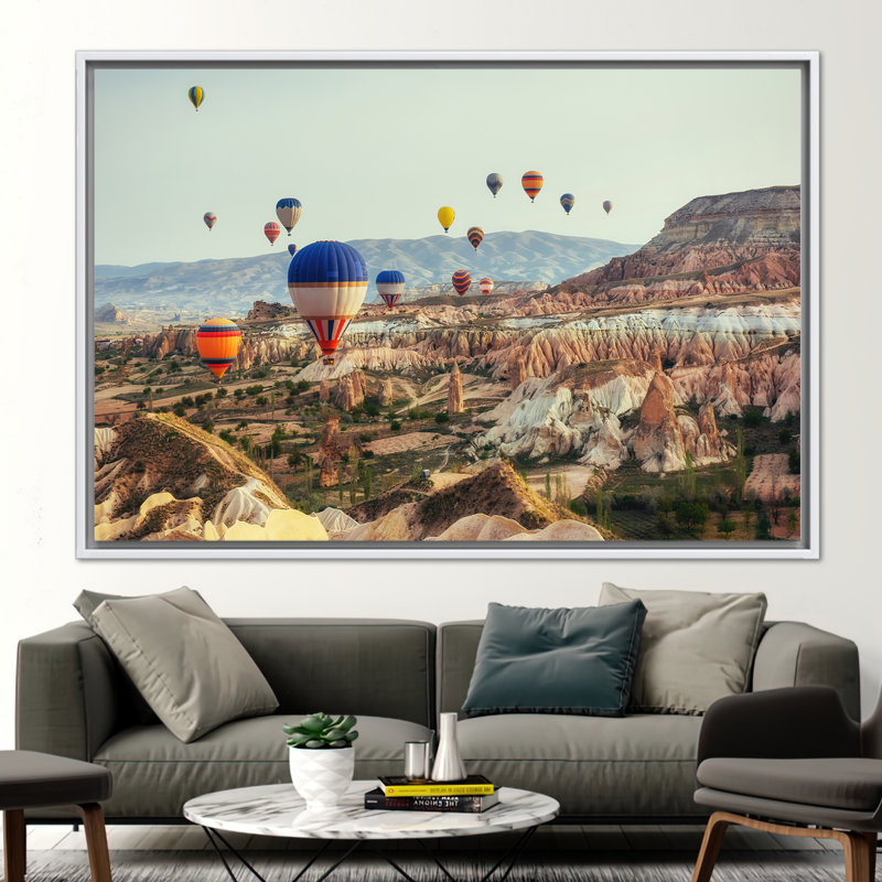Print on Canvas, White, Framed Print without Mat, 40 cm H x 60 cm W