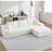 Anglica Boneless 2-Piece Modern Soft Compression Modular Sectional Sofa With Textured Fabric, 3-Seater Sofa & Left Chaise For Living Room-118026026