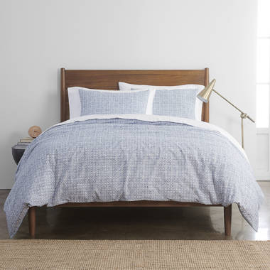 Kirkus Duvet Cover Set Ebern Designs Color: Chambray Blue, Size: King/Cal. King Duvet Cover + 2 Shams