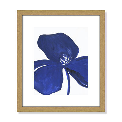 Indigo Petal II - Picture Frame Print on Paper
