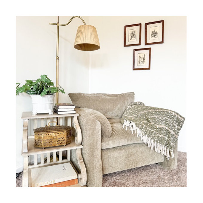 Maraia 62.2'' Golden Arched Floor Lamp - Beige