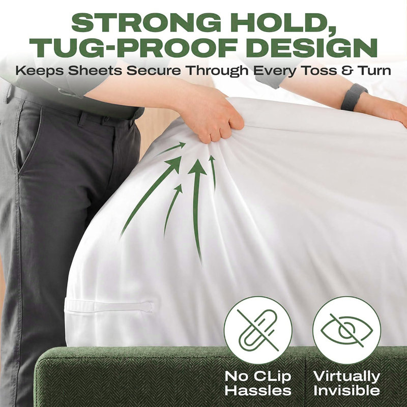 Sheet Holder Clips, Non‑Slip Bed Sheet Fasteners Set to Keep Sheets Taut, Prevent Slipping for Mattress ﻿