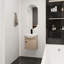 Meuble-lavabo mural avec lavabo en céramique