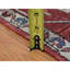 Tapis rouge en laine unique de style années 1900 de 12 pi 3 po x 18 pi 6 po