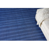 The Blues handloomed Bamboo Silk Navy Area Rug