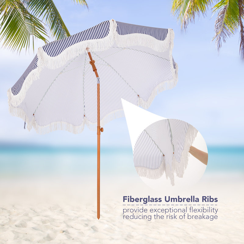 looking for images for female finial for patio umbrella PHI VILLA 15FT with Base, Large Double-Sided Outdoor Market Umbrella with Crank Lift, UV-Resistant Canopy Poolside, Garden, Deck, Backyard, Khaki color and UV Finials - Santa Barbara Designs