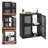 27" Wide Wifi Router Storage Cabinet And Cable Management Box - Walnut-934571689