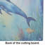 Dolphin Glass Cutting Board Large