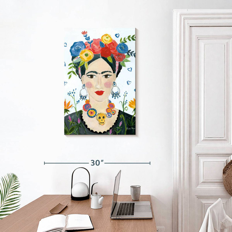 Leisha Hommage à Frida II lumineux, H 30 po x l 20 po