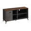  Meuble télé 47 po avec rangement en bois récupéré brun et gris patiné