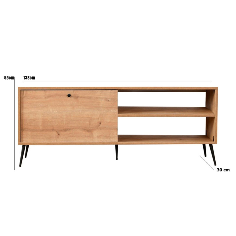 Keikei Unfinished TV Stand for TVs up to 60"