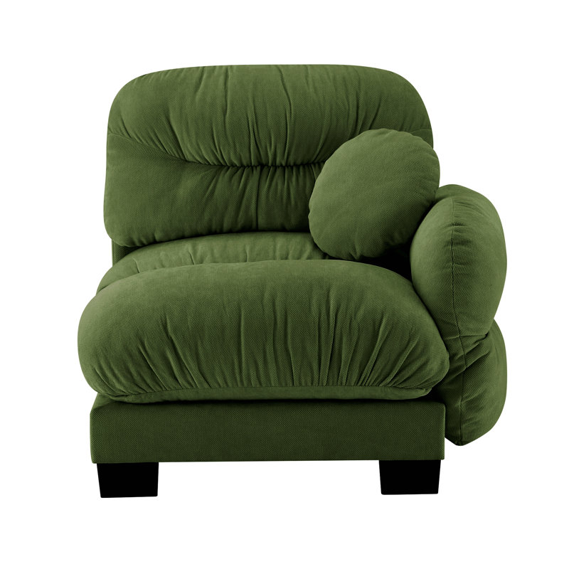 Canapé Flora en chenille LSF, Vert