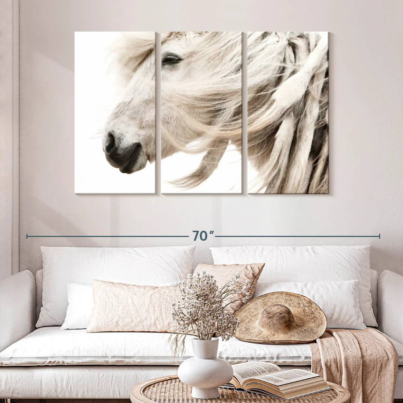 White Horse Mane, 32" H x 50" W