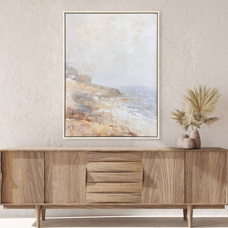 Hazy Beach Print by Petals Paragon