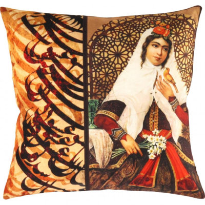 Pasargad velvet Throw Pillow 16'' X 16"