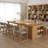 Solid wood rectangular desk with storage cabinet-69389987