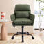 Chaise de bureau réglable en similicuir artificiel avec base noire-1388251135
