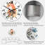 Dessin de renard orange III - horloge murale traditionnelle-1660060348