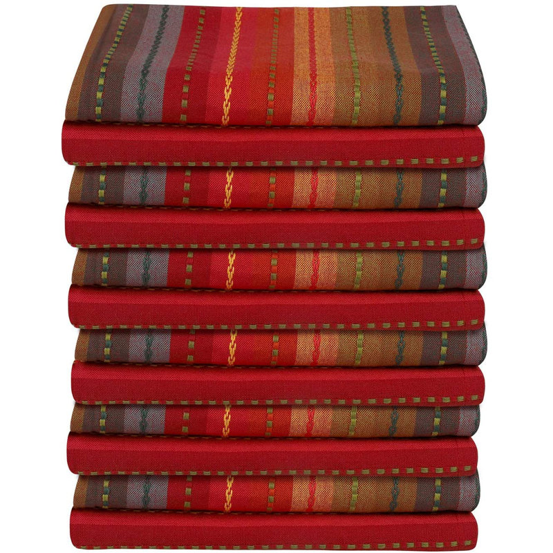 Aliss Cotton Striped Square Napkin