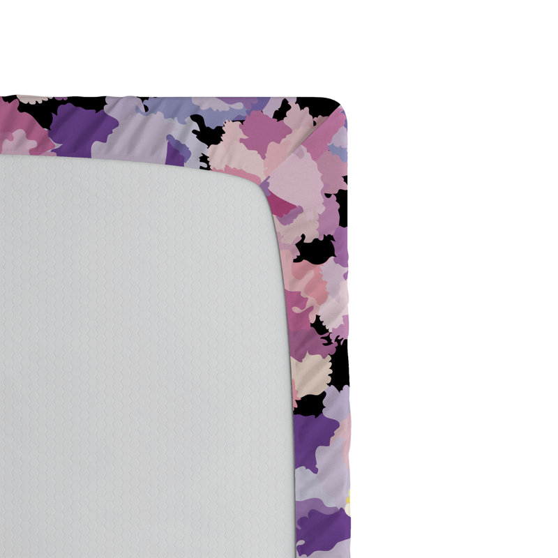 Drap-housse Ambesonne, Drap-housse de taille très grand, Fuchsia, rose pâle, crème / abstrait