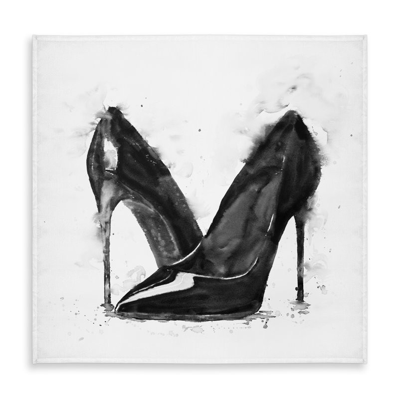 Black High Heels Shoes Tablecloth | Fashion Bedroom Decor