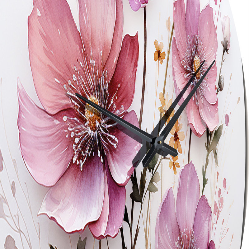 Horloge murale Christol - Abstract Botanicals, Grand