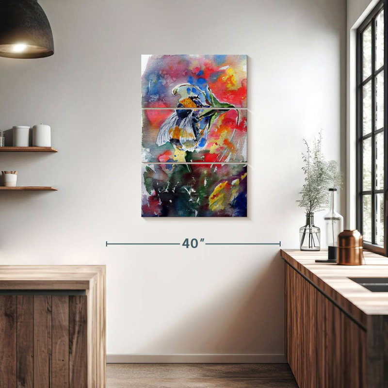 Brampt Bee With Flower, 38" H x 24" W