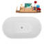 1369.1mm x 754.4mm Freestanding Soaking Acrylic Bathtub-1802183132