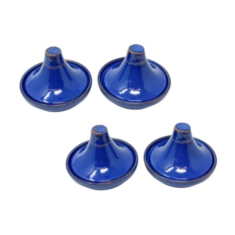 17 Stories Verano Selena Ceramic Condiment Server, Blue