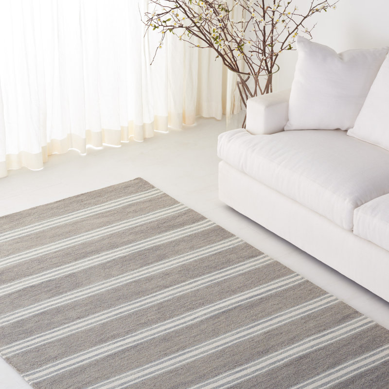 Arlen Lauren Ralph Lauren Hand Tufted Wool Striped Rug, Rectangle 9' x 12'