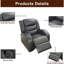 Fauteuil inclinable en similicuir 33 po Hamal-646161392
