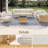 Outdoor Natural Wicker Sofa Boho Patio Sectional Loveseat Furniture Set With Beige Cushions, Durable And Stylish For All-Weather Use