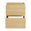 Meuble-lavabo autoportant avec lavabo en résine, armoire de rangement avec portes à fermeture douce (ensemble KD)-112367414