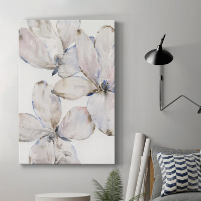 Fleurs de vent doux I - peinture sur toile tendue