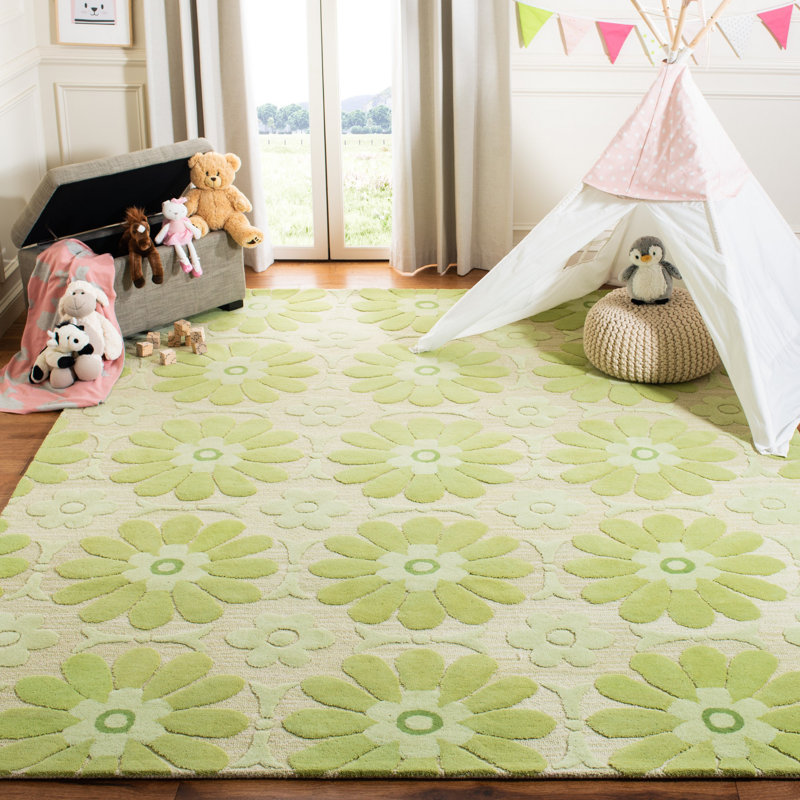 Claro Hand Tufted 80% Wool And 20% Cotton Rug, Rectangle 5' x 8'