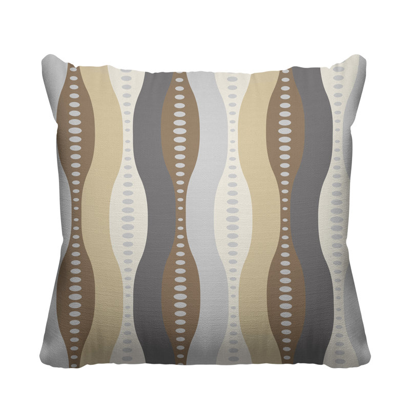 Jasmine Abstract Outdoor Reversible Throw Pillow, 17H" x 17W", 15H" x 15W"