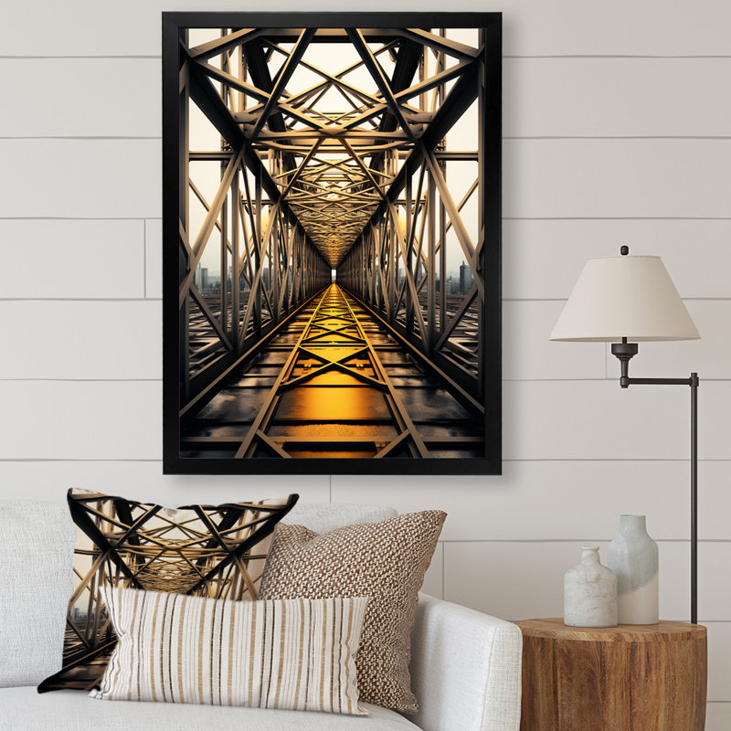 Impression sur toile Bowdens Power Plants Powerful Energies IV, H 44 po x l 34 po x P 1,5 po, Cadre photo noir
