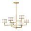 Lustre 6 lumières en or filé Mariquita par Breegan Jane