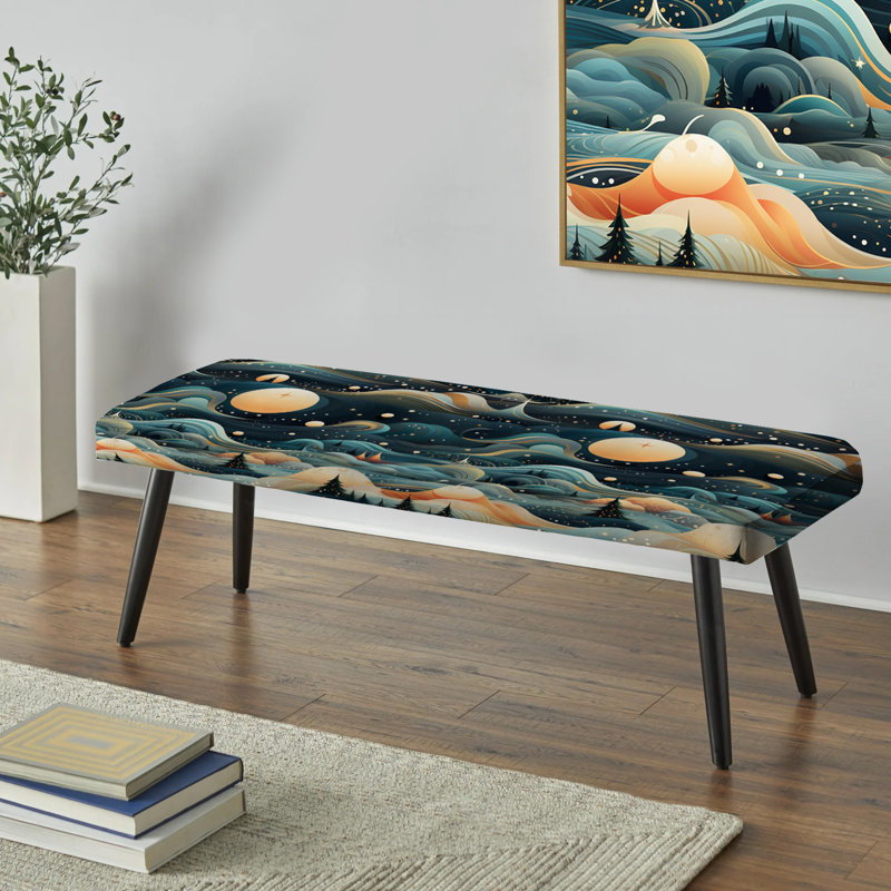 Guided Inner Journey Mediation - Mediation Upholstered Black Bench