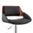 Mid-century Adjustable Height Bar Stool with Arms in Faux Leather and Metal-1929717822-1929717819