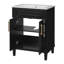 Meuble-lavabo 24 po avec lavabo demi-lune et tablette réglable-956712036
