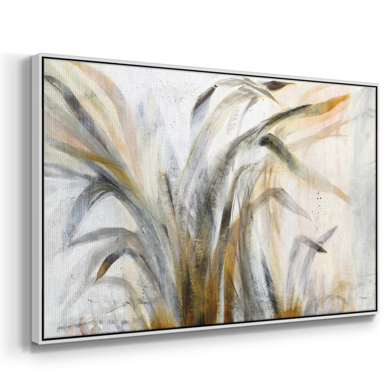 Déluge encadré sur toile, Blanc, H 25 po x l 37 po x P 2 po