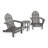 POLYWOOD Classic Adirondack 3 Piece Seating Group-980115819
