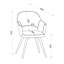 Alcanza STERLING UPHOLSTERED DINING CHAIR - FABRIC - BLACK SAND POWDER COATED LEGS (PAIR)-1667991151