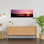Allemagne, lac Forggen, coucher de soleil, paysage forestier contemporain abstrait abstrait