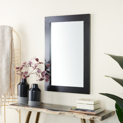 Wooden Minimalistic Rectangle Wall Mirror