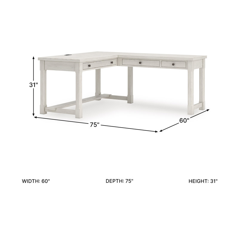 Fouke L-Shaped Home Office Desk