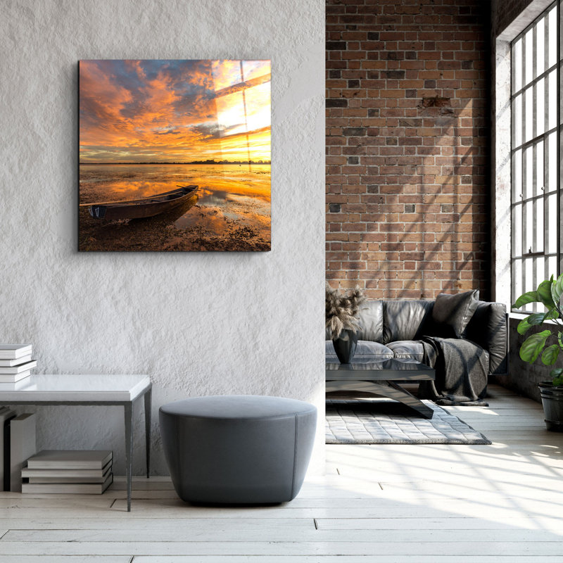 Stunning Decorative Tempered Glass Painting, 19.7 x 19.7 Inches | 100% Tempered Glass, Thickness: 0.16 Inches | UV Printing for Vibrant Colours | Perfect for Home Décor, Living Room or Office Wall Art