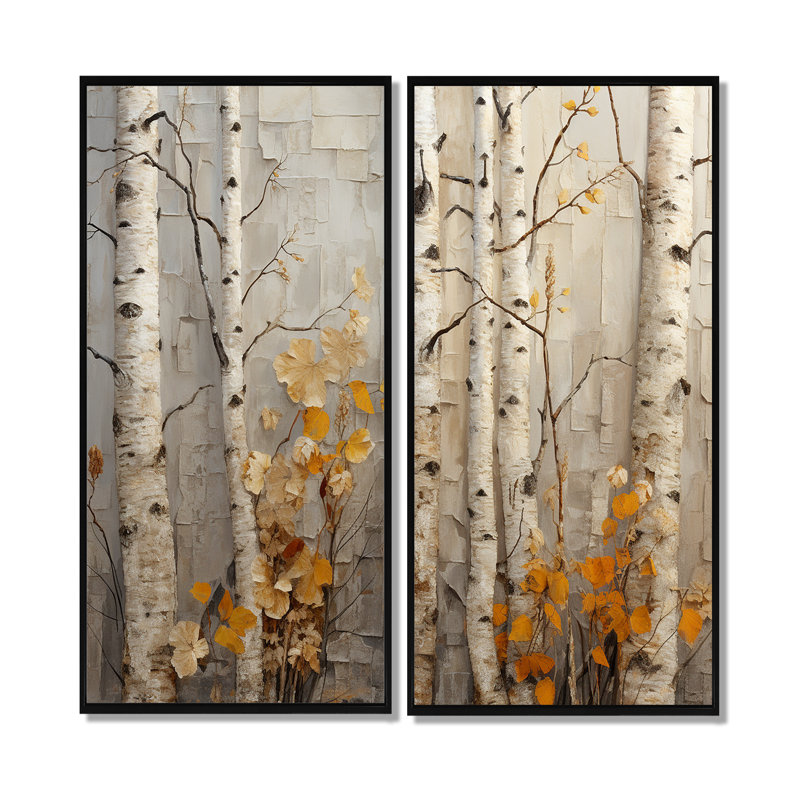 Allman - art mural grand arbre, H 32 po x l 32 po, Noir, Reproduction encadrée sans passe-partout